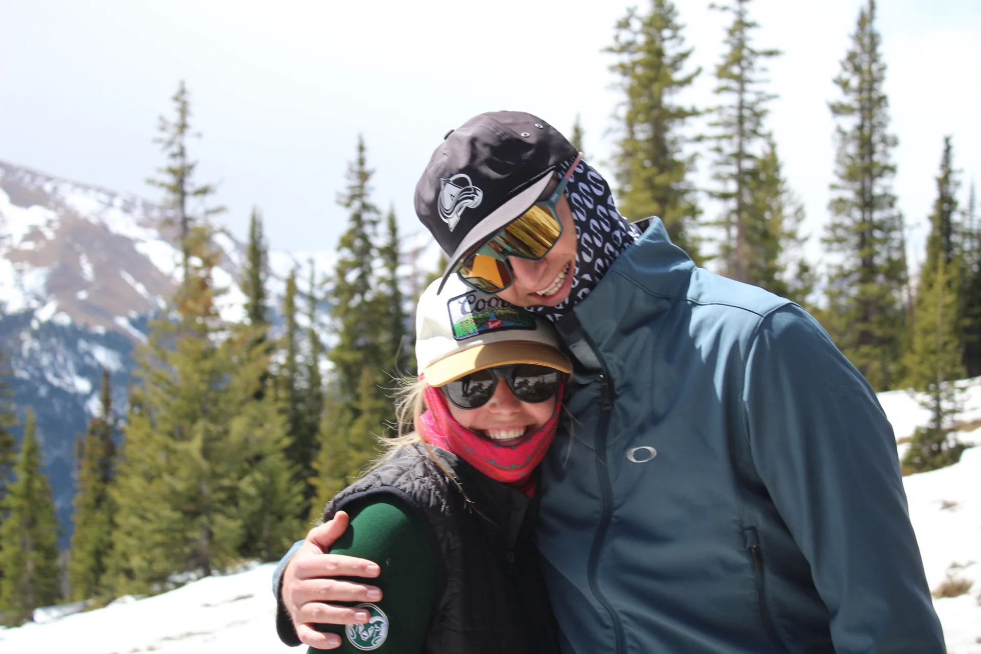 Jordan and Daelynn at the divide